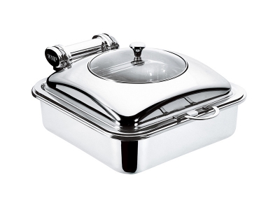 Square Induction Chafer - stainless steel insert