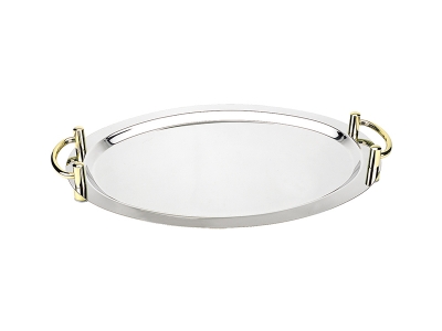 Stackable Oval S/S Tray
